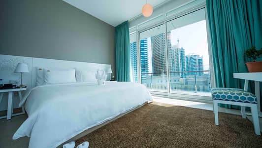 迪拜码头， 迪拜 酒店式公寓待租 - 2  Bedroom2 (1). jpg