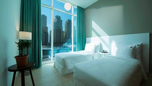 2 Cпальни Апартаменты в отеле в аренду в Дубай Марина, Дубай - 2  Bedroom (1). jpg
