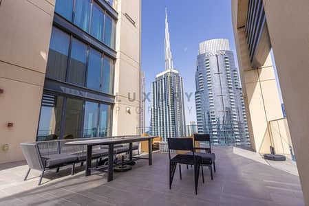 4 Bedroom Apartment for Rent in Downtown Dubai, Dubai - Furnished Penthouse I Duplex Unit I Huge Terrace