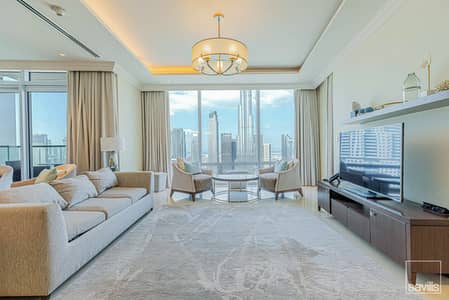 3 Bedroom Hotel Apartment for Rent in Downtown Dubai, Dubai - Largest Layout/ Full Burj Khalifa View/ Furnished