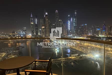 3 Bedroom Flat for Rent in Dubai Harbour, Dubai - Furnished 3BR+Maids | Marina Skyline and Palm View