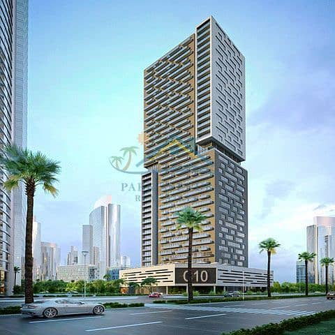 ONE MONTH FREE BRAND NEW TOWER 12 PAYMENT !! 13 MONTHS! 2 BED ROOM w/ BALCONY and SEMI OPEN KITCHEN STARTING WITH  AL REEM