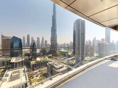 2 Bedroom Apartment for Rent in Downtown Dubai, Dubai - Burj Khalifa View | High Floor | Furnished