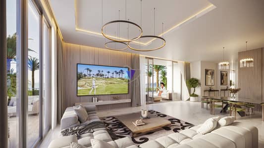 1 Bedroom Apartment for Sale in Yas Island, Abu Dhabi - Living room_Final. (people). jpg