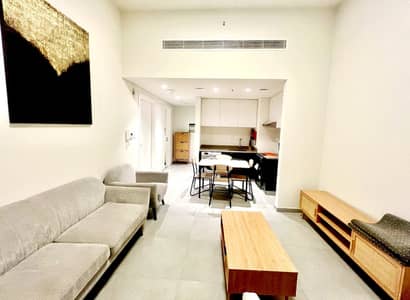 1 Bedroom Flat for Rent in Aljada, Sharjah - STATE OF THE ART 1BHK APARTMENT INSIDE THE COMMUNITY WITH ALL AMENITIES AND FULLY FURNISHED