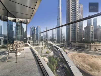 2 Bedroom Apartment for Rent in Downtown Dubai, Dubai - balcony view 2. jpg