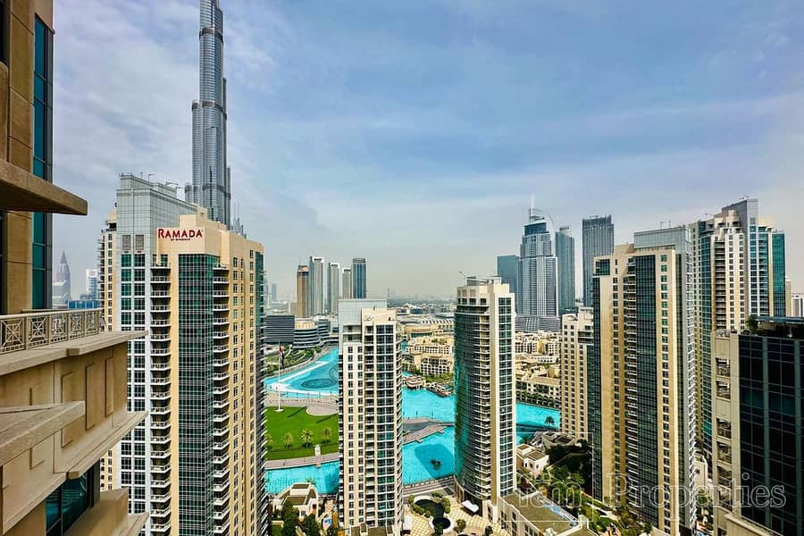 Burj Khalifa and Fountains View| High Floor | VOT