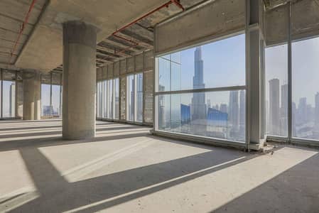 Office for Rent in DIFC, Dubai - Shell and Core | Burj Khalifa View | Open Space