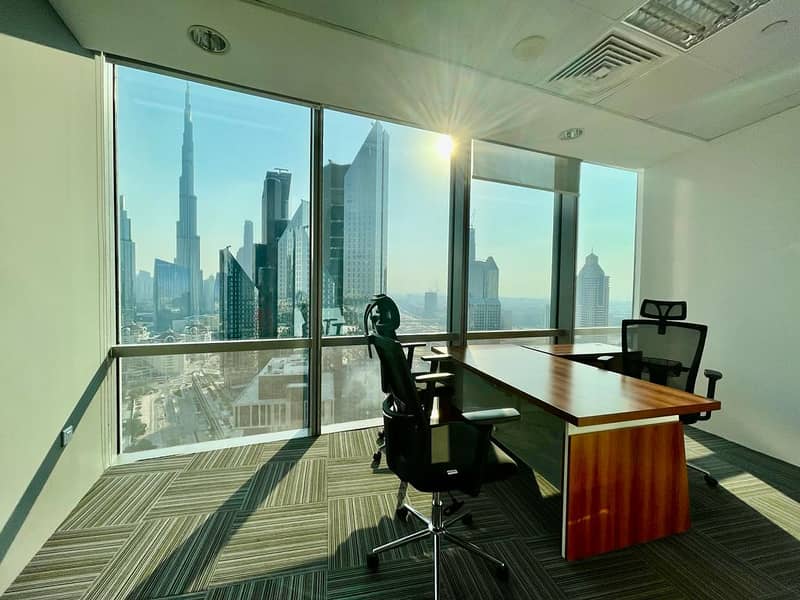 Vacant | Burj Kahlifa View | Furnished Office