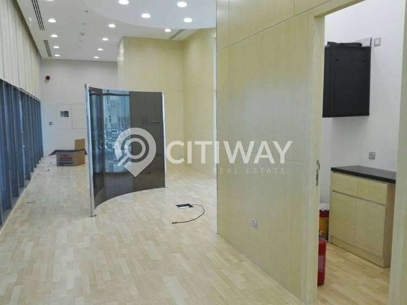 Fully fitted retail space with attached pantry in Business bay