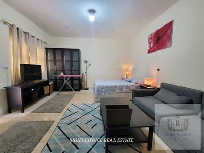 Studio for Rent in Khalifa City, Abu Dhabi - HOT OFFER!! Stunning Fully Furnished Studio With Private Entrance / Separate Kitchen / Monthly 3400 / Nice Full Washroom / Well Finishing / Walking Distance from Lulu Forsan Mall / in Khalifa city A