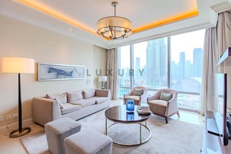 2 Bedroom Apartment for Rent in Downtown Dubai, Dubai - Spacious 2 Bedroom plus Study | Burj Khalifa View