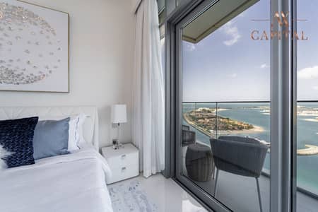2 Bedroom Flat for Sale in Dubai Harbour, Dubai - Full Palm View | High Floor | Designed Furniture