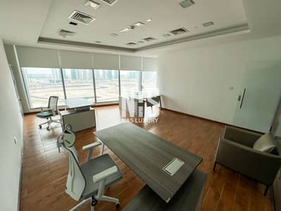 Office for Rent in Al Reem Island, Abu Dhabi - Mid floor | Relaxing canal and skyline view | fully furnished with stylish furniture