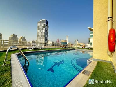 استوديو  للايجار في دبي مارينا، دبي - Quiet Studio w/ Balcony  RoofTop Pool in Marina