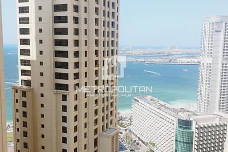 2 Bedroom Flat for Rent in Jumeirah Beach Residence (JBR), Dubai - Unfurnished | High Floor | Spacious Layout