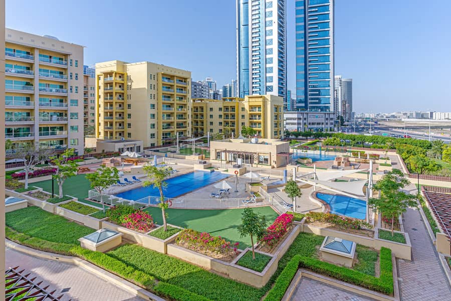 Al Alka -3 | Pool View And Garden | Vacant
