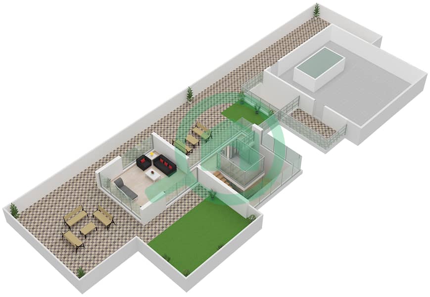 Utopia - 5 Bedroom Villa Type/unit V55-U / UNIT E713F Floor plan Second Floor interactive3D