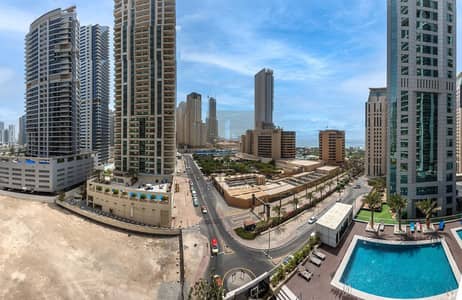 1 Bedroom Apartment for Sale in Dubai Marina, Dubai - Full Pool and Sea View | Furnished | Corner Unit