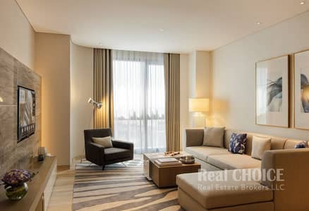 شقة 1 غرفة نوم للايجار في ديرة، دبي - Arjaan 1 bedroom apartment living room. jpg