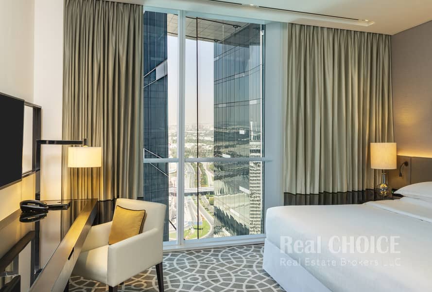 7 Sheraton Grand Hotel, Dubai - 1 Bedroom Apartment Partial View. jpg