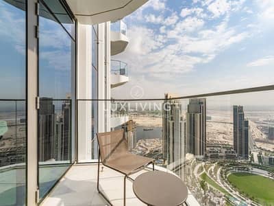 3 Bedroom Hotel Apartment for Rent in Dubai Creek Harbour, Dubai - High Floor |  Park & Creek View | Furnished