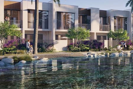 3 Bedroom Townhouse for Sale in The Valley, Dubai - Genuine Resale | Single Row | Lagoon View