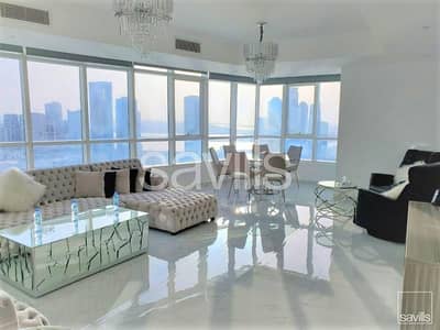 3 Bedroom Apartment for Rent in Al Khan, Sharjah - Full sea view | Luxurious | With new furniture