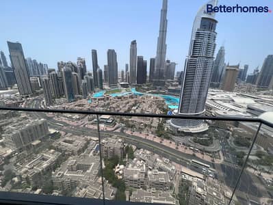 2 Bedroom Flat for Rent in Downtown Dubai, Dubai - Full Burj Khalifa and Downtown View | Balcony