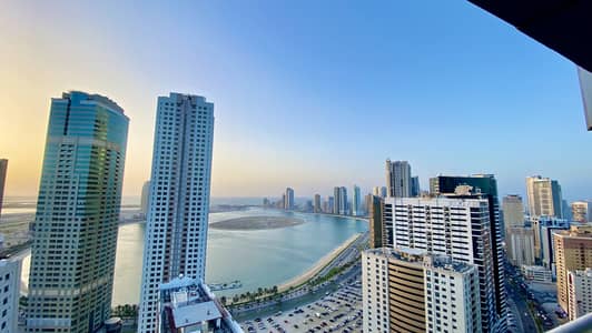 3 Bedroom Flat for Rent in Al Taawun, Sharjah - 3 + Maid | Chiller Free | Parking Free | Full Sea View | Limited Offer