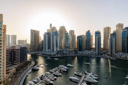 3 Bedroom Flat for Rent in Dubai Marina, Dubai - Full Marina View | Vacant |Unfurnished | 4 Cheques