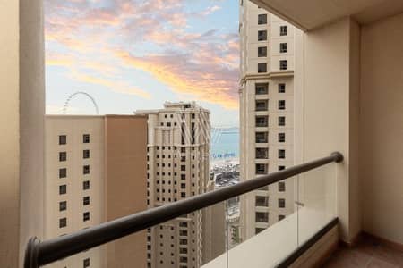 2 Bedroom Apartment for Sale in Jumeirah Beach Residence (JBR), Dubai - High Floor | Vacant| Unfurnished| Partial Sea View