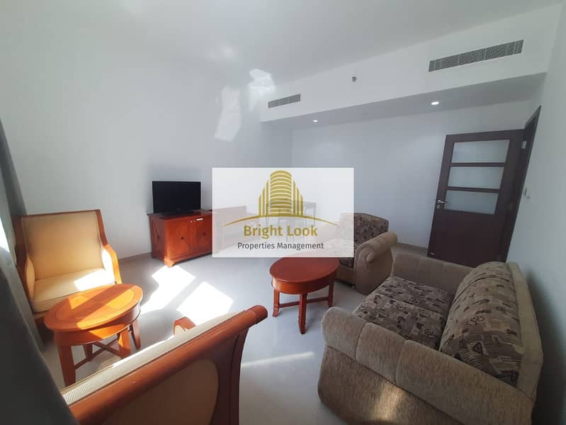 Newly 1BHK furnished apartment in 6,000 AED/ month at Salam street