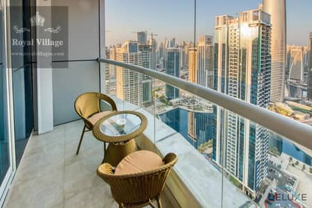 شقة 1 غرفة نوم للايجار في أبراج بحيرات الجميرا، دبي - balcony. jpg