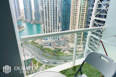 Studio for Rent in Jumeirah Lake Towers (JLT), Dubai - Canal View l Furnished l High Floor