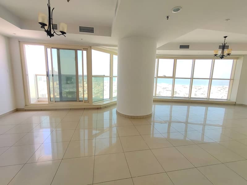 Chiller free 3bhk apartment with parking free available for rent just in 74900 AED