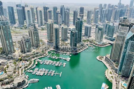1 Bedroom Flat for Rent in Dubai Marina, Dubai - Vacant | Fully Furnished | Full Marina View