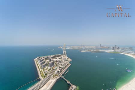 3 Bedroom Apartment for Rent in Jumeirah Beach Residence (JBR), Dubai - Full Sea View | Fully Furnished | High Floor