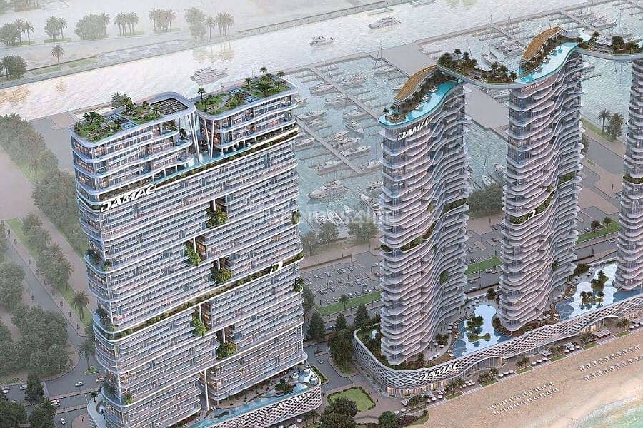 位于迪拜港，卡瓦利达马克海湾综合公寓，DAMAC 海湾大厦 A 座 1 卧室的公寓 2700000 AED - 8830695
