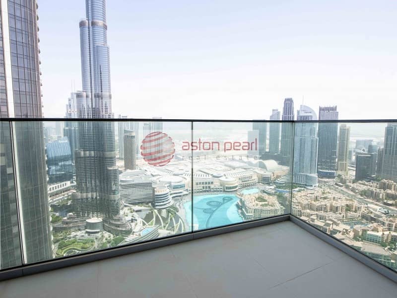 High Floor | Burj and Fountain View  | Unfurnished