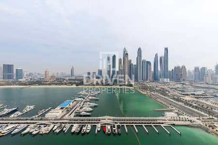 2 Bedroom Apartment for Rent in Dubai Harbour, Dubai - Furnished | Full Marina Skyline View | Vacant