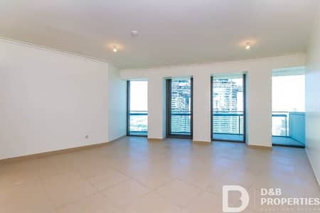 2 Bedroom Apartment for Rent in Downtown Dubai, Dubai - Spacious Unit | High Floor | Sea View