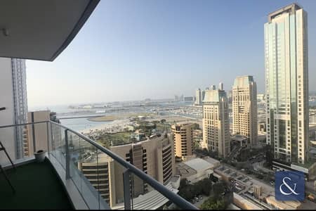 2 Bedroom Apartment for Rent in Dubai Marina, Dubai - Full Palm View |  2 Bedroom  | Unfurnished