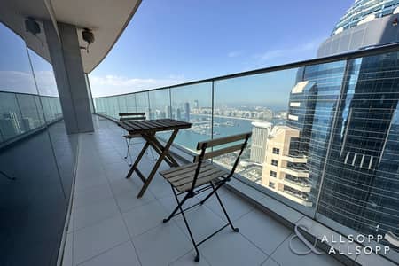 2 Bedroom Apartment for Rent in Dubai Marina, Dubai - Full Palm View  | Furnished | Fendi Design