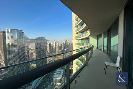 2 Bedroom Apartment for Rent in Downtown Dubai, Dubai - High Floor | Wrap Around Balcony | Vacant