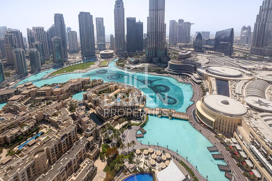 Furnished | Full Burj Khalifa and Fountain View