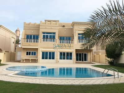 4 Bedroom Villa for Sale in Marina Village, Abu Dhabi - Waterfront Open Sea Villa on Large Plot with Pool