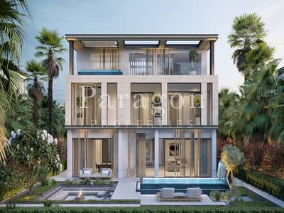 6 Bedroom Villa for Sale in Jumeirah Golf Estates, Dubai - Panoramic Golf Views | 2 Pools | Elevator