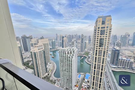 2 Bedroom Apartment for Rent in Jumeirah Beach Residence (JBR), Dubai - Two Bedroom | Marina Views | High Floor