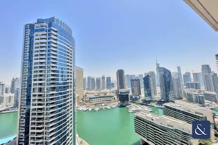 1 Bedroom Apartment for Rent in Jumeirah Beach Residence (JBR), Dubai - One Bedroom | Full Marina Views | Vacant